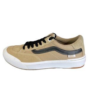 Vans Off The Wall Tan Lace Up Black Berle Pro Skateboard Shoes Size 9